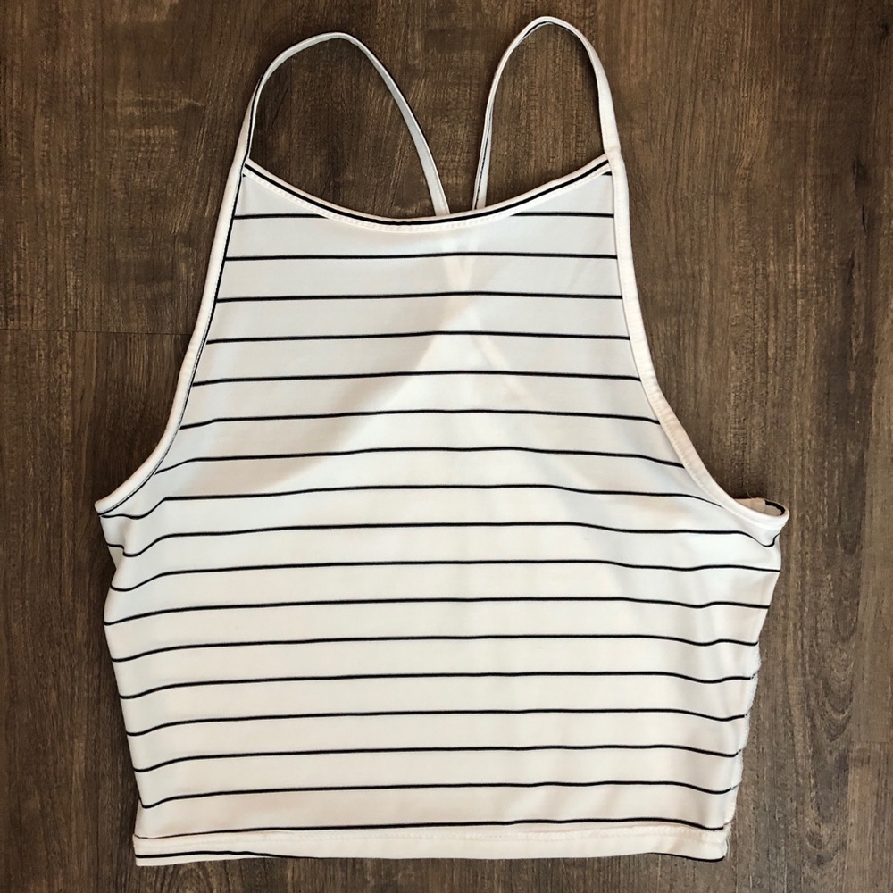 Striped crop top
